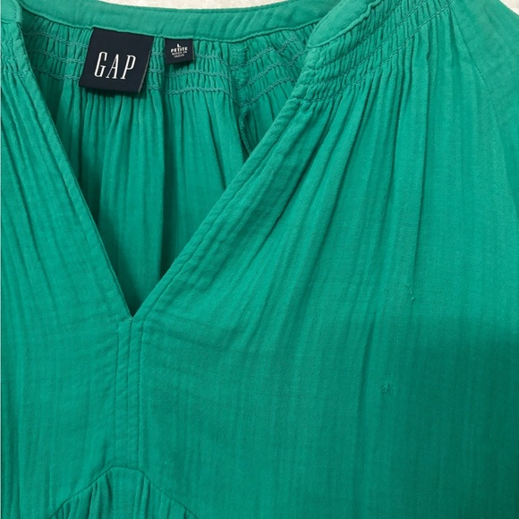 Gap Crinkle Gauze Tiered Mini Dress | size large petite - Picture 4 of 7